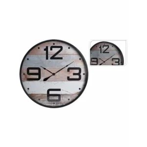 Wooden Design Large Metal Wall Clock